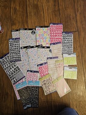 Mixed Alphabet Sticker Pack - Multicolor